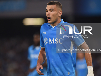 Alessandro Buongiorno of SSC Napoli during the Serie A match between SSC Napoli and Parma Calcio at Stadio Diego Armando Maradona Naples Ita...