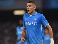 Alessandro Buongiorno of SSC Napoli during the Serie A match between SSC Napoli and Parma Calcio at Stadio Diego Armando Maradona Naples Ita...