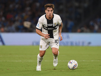 Adrian Bernabe of Parma Calcio during the Serie A match between SSC Napoli and Parma Calcio at Stadio Diego Armando Maradona Naples Italy on...