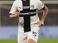 Enrico Delprato of Parma Calcio during the Serie A match between SSC Napoli and Parma Calcio at Stadio Diego Armando Maradona Naples Italy o...