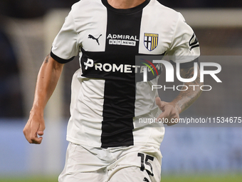 Enrico Delprato of Parma Calcio during the Serie A match between SSC Napoli and Parma Calcio at Stadio Diego Armando Maradona Naples Italy o...