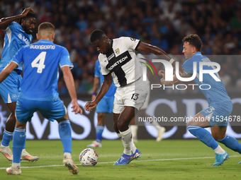 Ange-Yoan Bonny of Parma Calcio during the Serie A match between SSC Napoli and Parma Calcio at Stadio Diego Armando Maradona Naples Italy o...