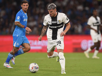 Valentin Mihaila of Parma Calcio during the Serie A match between SSC Napoli and Parma Calcio at Stadio Diego Armando Maradona Naples Italy...