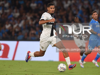 Simon Sohm of Parma Calcio during the Serie A match between SSC Napoli and Parma Calcio at Stadio Diego Armando Maradona Naples Italy on 31...