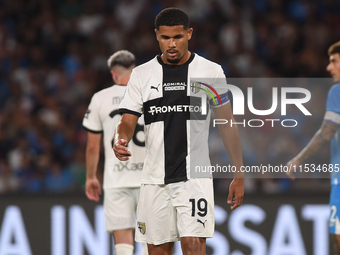 Simon Sohm of Parma Calcio during the Serie A match between SSC Napoli and Parma Calcio at Stadio Diego Armando Maradona Naples Italy on 31...