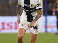 Dennis Man of Parma Calcio during the Serie A match between SSC Napoli and Parma Calcio at Stadio Diego Armando Maradona Naples Italy on 31...