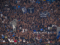 Supporters Fans of SSC Napoli during the Serie A match between SSC Napoli and Parma Calcio at Stadio Diego Armando Maradona Naples Italy on...