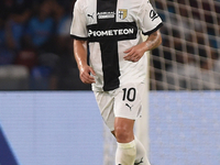 Adrian Bernabe of Parma Calcio during the Serie A match between SSC Napoli and Parma Calcio at Stadio Diego Armando Maradona Naples Italy on...