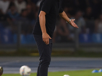 Antonio Conte Head Coach of SSC Napoli during the Serie A match between SSC Napoli and Parma Calcio at Stadio Diego Armando Maradona Naples...