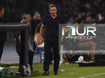 Fabio Pecchia Head Coach of Parma Calcio during the Serie A match between SSC Napoli and Parma Calcio at Stadio Diego Armando Maradona Naple...