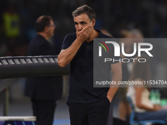 Fabio Pecchia Head Coach of Parma Calcio during the Serie A match between SSC Napoli and Parma Calcio at Stadio Diego Armando Maradona Naple...