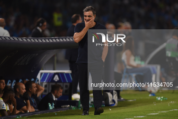 Fabio Pecchia Head Coach of Parma Calcio during the Serie A match between SSC Napoli and Parma Calcio at Stadio Diego Armando Maradona Naple...