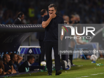 Fabio Pecchia Head Coach of Parma Calcio during the Serie A match between SSC Napoli and Parma Calcio at Stadio Diego Armando Maradona Naple...