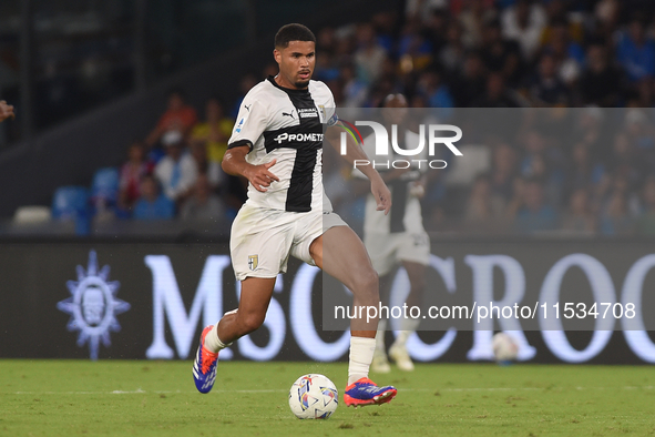 Simon Sohm of Parma Calcio during the Serie A match between SSC Napoli and Parma Calcio at Stadio Diego Armando Maradona Naples Italy on 31...