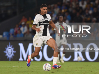 Simon Sohm of Parma Calcio during the Serie A match between SSC Napoli and Parma Calcio at Stadio Diego Armando Maradona Naples Italy on 31...