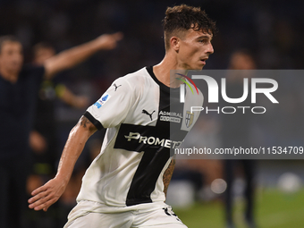 Enrico Delprato of Parma Calcio during the Serie A match between SSC Napoli and Parma Calcio at Stadio Diego Armando Maradona Naples Italy o...