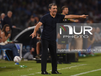 Fabio Pecchia Head Coach of Parma Calcio during the Serie A match between SSC Napoli and Parma Calcio at Stadio Diego Armando Maradona Naple...