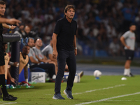 Antonio Conte Head Coach of SSC Napoli during the Serie A match between SSC Napoli and Parma Calcio at Stadio Diego Armando Maradona Naples...