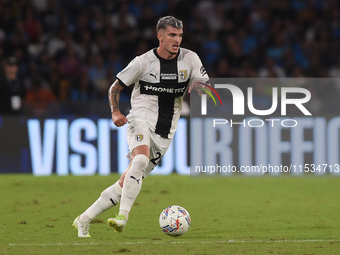 Valentin Mihaila of Parma Calcio during the Serie A match between SSC Napoli and Parma Calcio at Stadio Diego Armando Maradona Naples Italy...