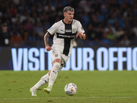 Valentin Mihaila of Parma Calcio during the Serie A match between SSC Napoli and Parma Calcio at Stadio Diego Armando Maradona Naples Italy...