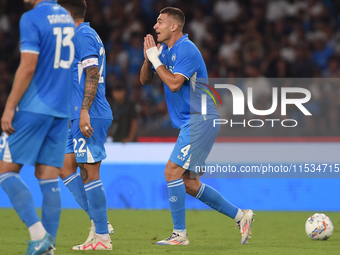 Alessandro Buongiorno of SSC Napoli during the Serie A match between SSC Napoli and Parma Calcio at Stadio Diego Armando Maradona Naples Ita...