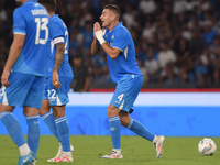 Alessandro Buongiorno of SSC Napoli during the Serie A match between SSC Napoli and Parma Calcio at Stadio Diego Armando Maradona Naples Ita...