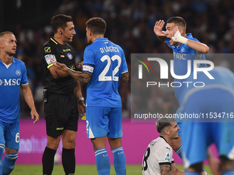 Alessandro Buongiorno of SSC Napoli during the Serie A match between SSC Napoli and Parma Calcio at Stadio Diego Armando Maradona Naples Ita...