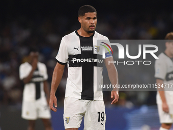 Simon Sohm of Parma Calcio during the Serie A match between SSC Napoli and Parma Calcio at Stadio Diego Armando Maradona Naples Italy on 31...