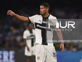 Simon Sohm of Parma Calcio during the Serie A match between SSC Napoli and Parma Calcio at Stadio Diego Armando Maradona Naples Italy on 31...