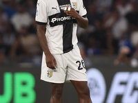 Woyo Coulibaly of Parma Calcio during the Serie A match between SSC Napoli and Parma Calcio at Stadio Diego Armando Maradona Naples Italy on...