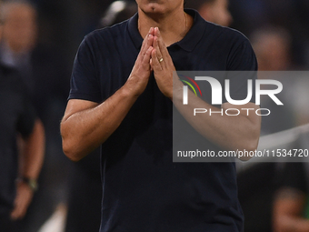 Fabio Pecchia Head Coach of Parma Calcio during the Serie A match between SSC Napoli and Parma Calcio at Stadio Diego Armando Maradona Naple...