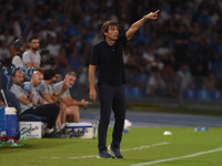 Antonio Conte Head Coach of SSC Napoli during the Serie A match between SSC Napoli and Parma Calcio at Stadio Diego Armando Maradona Naples...