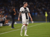 Valentin Mihaila of Parma Calcio during the Serie A match between SSC Napoli and Parma Calcio at Stadio Diego Armando Maradona Naples Italy...