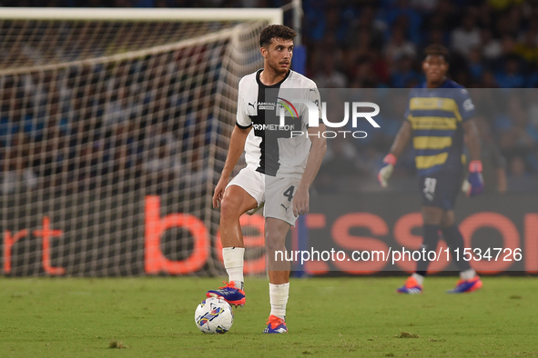 Botond Balogh of Parma Calcio during the Serie A match between SSC Napoli and Parma Calcio at Stadio Diego Armando Maradona Naples Italy on...