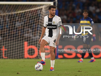 Botond Balogh of Parma Calcio during the Serie A match between SSC Napoli and Parma Calcio at Stadio Diego Armando Maradona Naples Italy on...