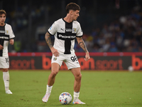 Dennis Man of Parma Calcio during the Serie A match between SSC Napoli and Parma Calcio at Stadio Diego Armando Maradona Naples Italy on 31...