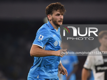 Khvicha Kvaratskhelia of SSC Napoli during the Serie A match between SSC Napoli and Parma Calcio at Stadio Diego Armando Maradona Naples Ita...