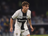 Adrian Bernabe of Parma Calcio during the Serie A match between SSC Napoli and Parma Calcio at Stadio Diego Armando Maradona Naples Italy on...