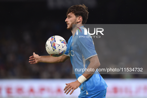 Khvicha Kvaratskhelia of SSC Napoli during the Serie A match between SSC Napoli and Parma Calcio at Stadio Diego Armando Maradona Naples Ita...