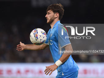 Khvicha Kvaratskhelia of SSC Napoli during the Serie A match between SSC Napoli and Parma Calcio at Stadio Diego Armando Maradona Naples Ita...