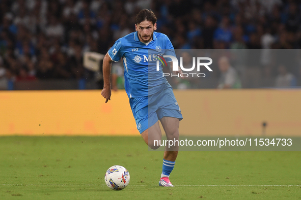 Khvicha Kvaratskhelia of SSC Napoli during the Serie A match between SSC Napoli and Parma Calcio at Stadio Diego Armando Maradona Naples Ita...