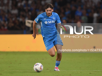 Khvicha Kvaratskhelia of SSC Napoli during the Serie A match between SSC Napoli and Parma Calcio at Stadio Diego Armando Maradona Naples Ita...