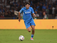 Khvicha Kvaratskhelia of SSC Napoli during the Serie A match between SSC Napoli and Parma Calcio at Stadio Diego Armando Maradona Naples Ita...