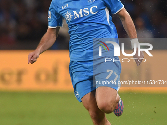 Khvicha Kvaratskhelia of SSC Napoli during the Serie A match between SSC Napoli and Parma Calcio at Stadio Diego Armando Maradona Naples Ita...