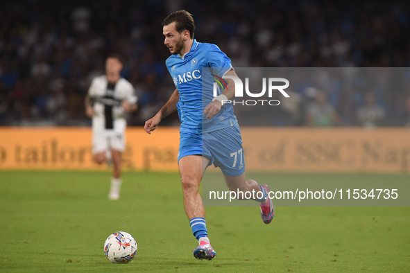 Khvicha Kvaratskhelia of SSC Napoli during the Serie A match between SSC Napoli and Parma Calcio at Stadio Diego Armando Maradona Naples Ita...