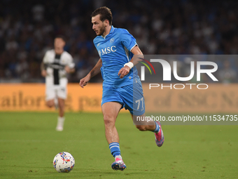 Khvicha Kvaratskhelia of SSC Napoli during the Serie A match between SSC Napoli and Parma Calcio at Stadio Diego Armando Maradona Naples Ita...