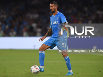 Leonardo Spinazzola of SSC Napoli during the Serie A match between SSC Napoli and Parma Calcio at Stadio Diego Armando Maradona Naples Italy...