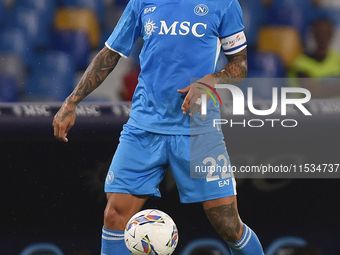 Giovanni Di Lorenzo of SSC Napoli during the Serie A match between SSC Napoli and Parma Calcio at Stadio Diego Armando Maradona Naples Italy...