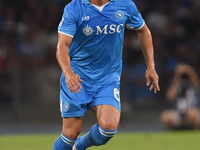 Stanislav Lobotka of SSC Napoli during the Serie A match between SSC Napoli and Parma Calcio at Stadio Diego Armando Maradona Naples Italy o...