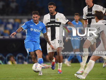 Matteo Politano of SSC Napoli during the Serie A match between SSC Napoli and Parma Calcio at Stadio Diego Armando Maradona Naples Italy on...